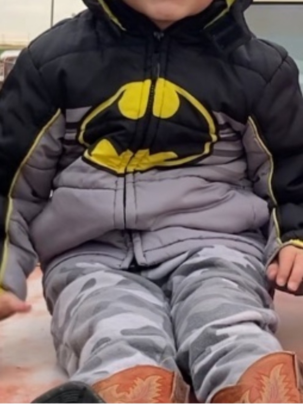Boys Batman Puffer Jacket